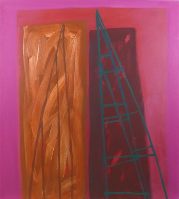 Lot 1105 - Biddy Bunzl (b.1952) - Lush III, acrylic on...