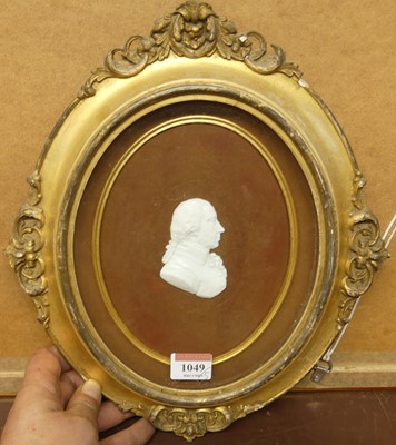 Lot 1049 - Mixed lot to include a framed portrait plaque...