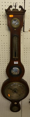 Lot 1138 - An early 19th century mahogany four-dial wheel...