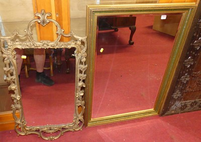 Lot 1145 - A contemporary gilt framed bevelled...