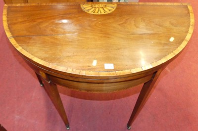 Lot 1154 - A Regency mahogany and satinwood inlaid...