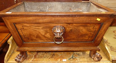Lot 1166 - A Regency mahogany open wine cooler, having...