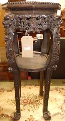 Lot 1168 - A circa 1900 Chinese carved and pierced...