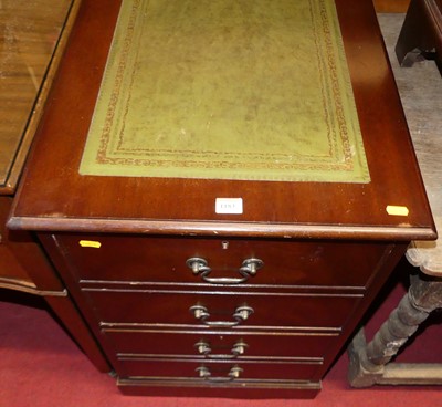 Lot 1183 - A contemporary mahogany gilt-tooled green...