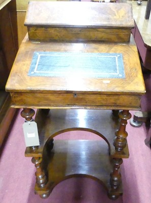 Lot 1193 - A mid-Victorian walnut and figured walnut...