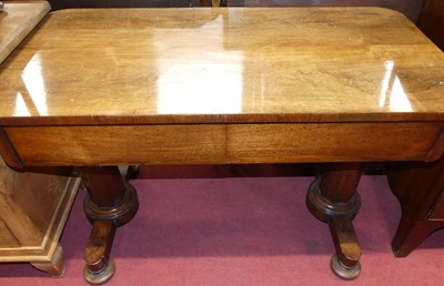 Lot 1200 - An early Victorian rosewood round cornered two...