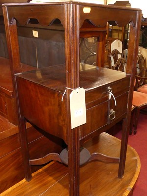 Lot 1214 - An early 19th century mahogany square...