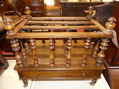 Lot 1223 - A mid-Victorian walnut and figured walnut...
