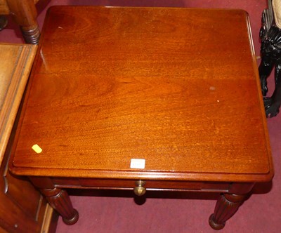Lot 1232 - A contemporary mahogany round cornered single...