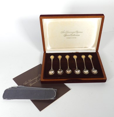 Lot 185 - A set of six Elizabeth II silver spoons, each...