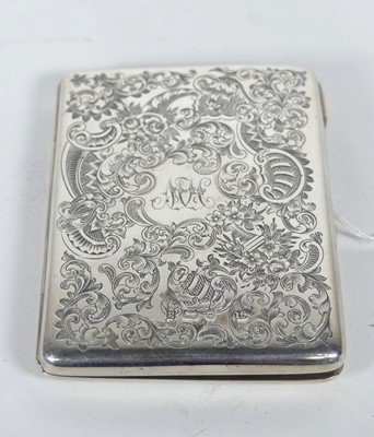 Lot 189 - A late Victorian silver cased pocket notebook,...