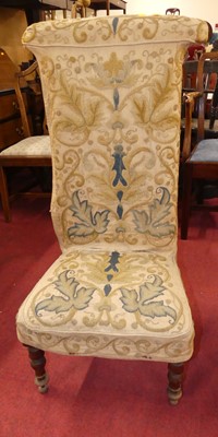 Lot 1286 - A Victorian mahogany framed and floral...