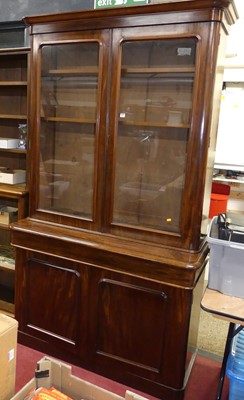 Lot 1262 - A mid-Victorian mahogany round cornered...