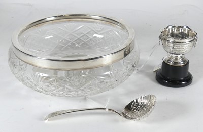 Lot 208 - An 18th century silver sifting spoon, having a...