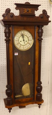 Lot 1296 - An early 20th century Vienna walnut droptrunk...