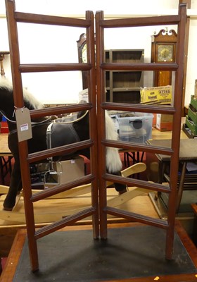 Lot 1302 - An Edwardian walnut folding stand