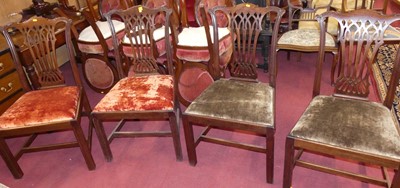Lot 1305 - A set of eight early 20th century mahogany...