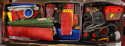 Lot 1528 - 3 tins of mixed Meccano