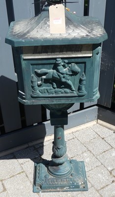 Lot 1335 - A cast iron freestanding floor mounted...