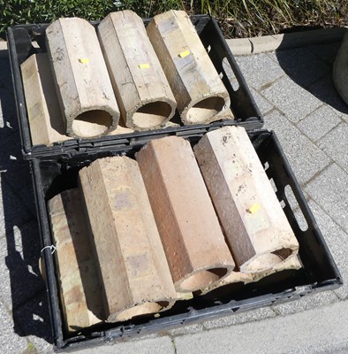 Lot 1339 - A collection of clay drainage pipes with...