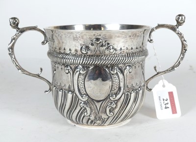 Lot 234 - A 1930s loving cup, in the Victorian style,...