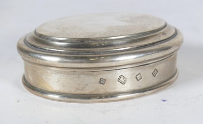 Lot 236 - An Elizabeth II silver jar and cover, of oval...