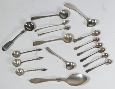 Lot 240 - A collection of assorted loose silver and...
