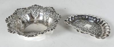 Lot 241 - An Edwardian silver dish, of semi-circular...