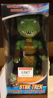 Lot 1587 - Star Trek Gorn Captain Bobble Head, boxed