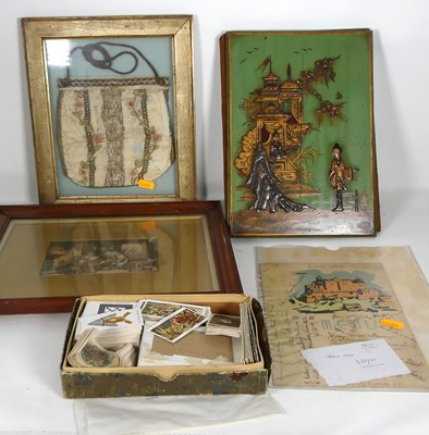 Lot 486 - An early 20th century teal lacquered and...