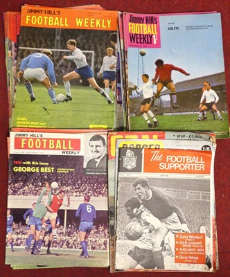 Lot 494 - A collection of football related magazines, to...