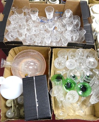 Lot 511 - A collection of glass, mainly drinking glasses,...