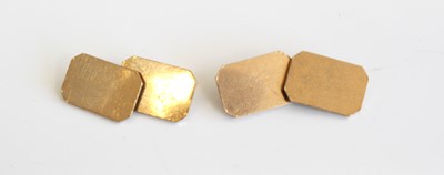 Lot 332 - A pair of gent's 9ct gold cufflinks,...