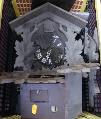 Lot 523 - Two mid-20th century cuckoo clocks (a/f)