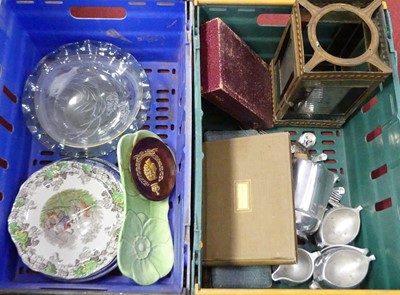 Lot 526 - A collection of ceramics and metalware, to...