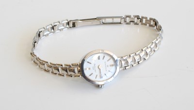 Lot 352 - A lady's Sovereign 9ct white gold cased quartz...