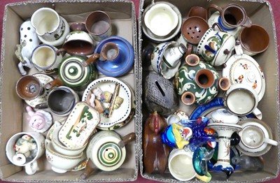 Lot 534 - A collection of Devon pottery mottoware,...