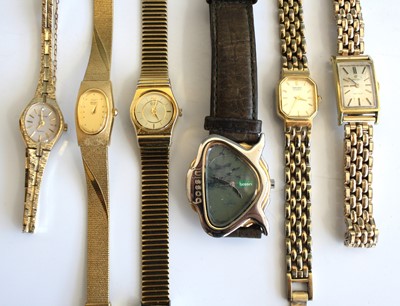 Lot 359 - A collection of ladies' fashion wrist watches...