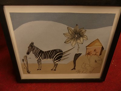 Lot 1066 - Annabel Tilley - Zebra in the Garden of Eden,...