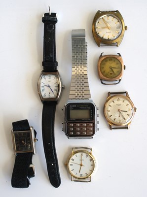 Lot 373 - A vintage gent's 9ct gold cased wristwatch...