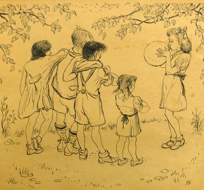 Lot 1085 - An original children's book illustration,...