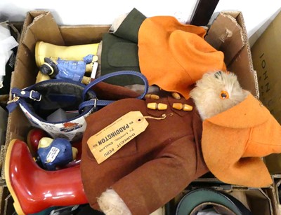 Lot 548 - Two vintage Paddington Bears, together with...