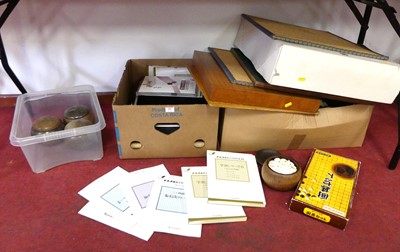Lot 557 - A large collection of Japanese GO board games,...