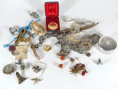 Lot 387 - A collection of costume jewellery, to include...