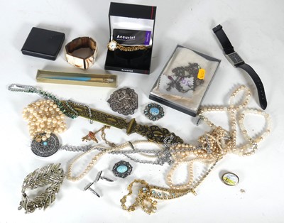 Lot 397 - A collection of costume jewellery, to include...