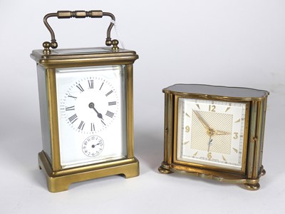 Lot 436 - An early 20th century lacquered brass carriage...