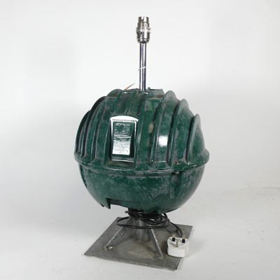 Lot 96 - An industrial metal table lamp, h.50cm
