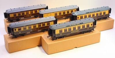 Lot 284 - Five professionally repainted Hornby 0 gauge...