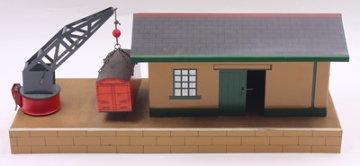 Lot 256 - Replica Hornby 0 gauge pre-war goods shed, by...