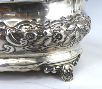 Lot 2076 - A Victorian silver cruet stand with associated...